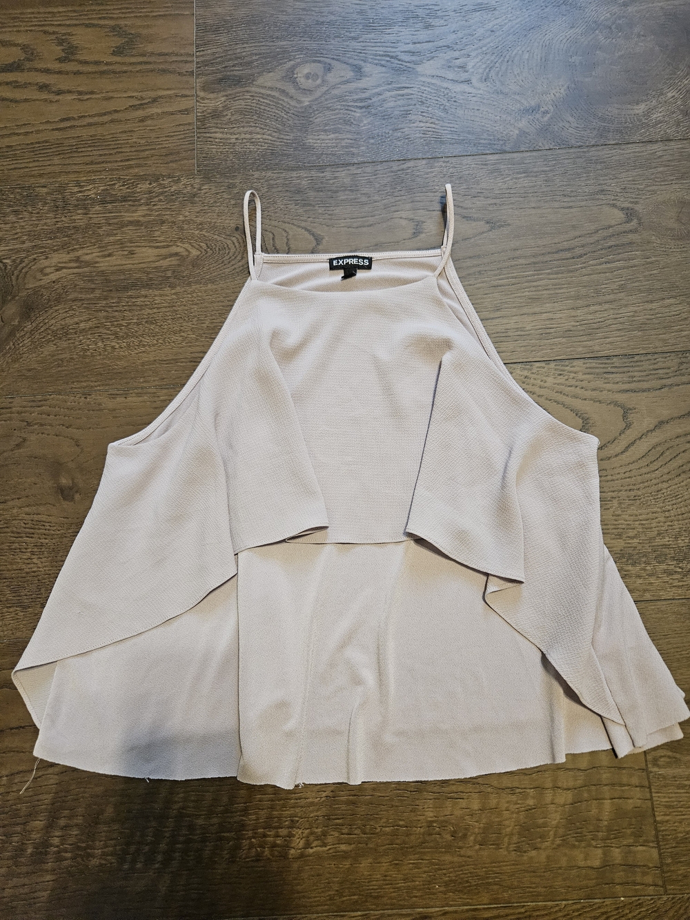 Express Blush Layered Halter Tank Top